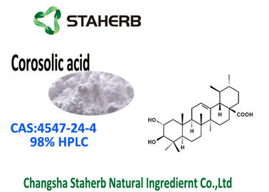 China HPLC composta do ácido 98% de CAS 4547-24-4 Corosolic do extrato da folha de Banaba do Triterpenoid fornecedor
