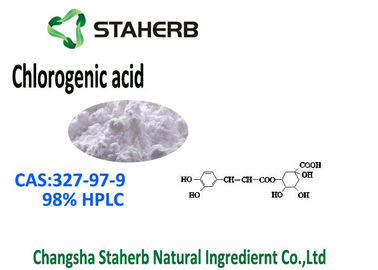 China Materiais de referência padrão clorogénicos do ácido 98%, extrato CAS da flor da madressilva 327 97 9 fornecedor