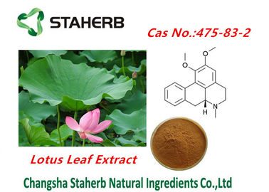 China Matérias primas perdedoras Nuciferine Cas no.475-83-2 do peso da folha de Lotus fornecedor