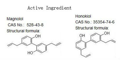 Magnolol dos officinalis da magnólia e extrato maiorias dos cuidados com a pele do honokiol